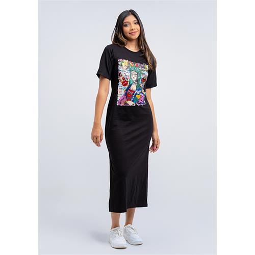 MONA LIZA GRAPHIC MAXI DRESS