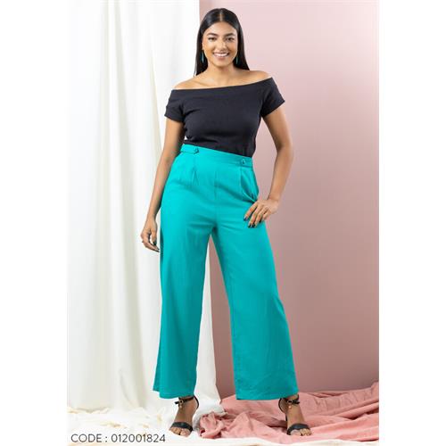 NYLAH WIDE LEG GREEN PANT