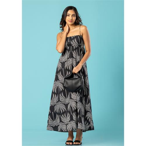 RAIKO STRAP BLACK DRESS