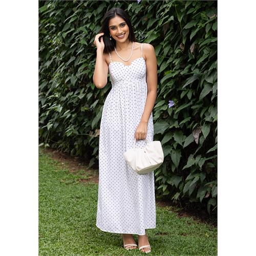 RAVA WHITE BUST DETAIL DRESS