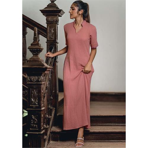 ROCA SHORT SLEEVE PINK DRESS