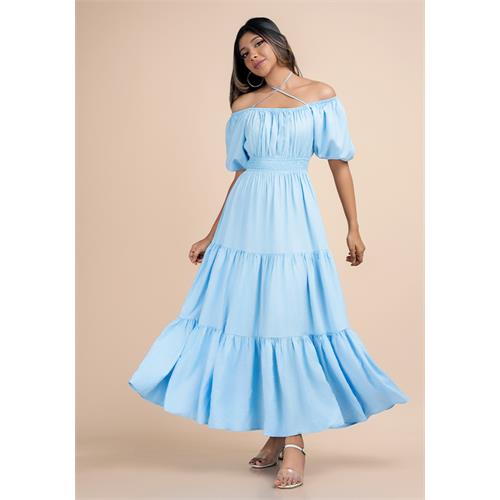 ROSANA LANTEN SLEEVE TIERED DRESS