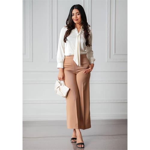 RUTH BEIGE STRAIGHT LEG PANT