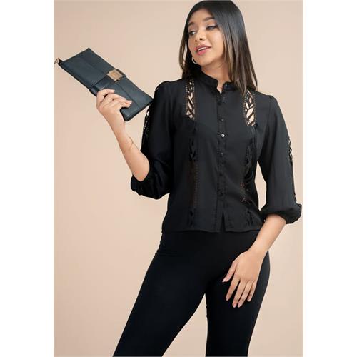 RYLIE LASER CUT BLOUSE