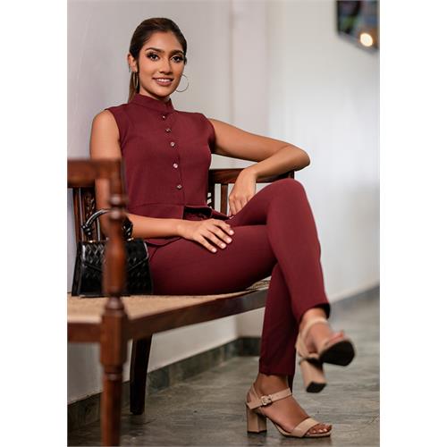 SERENA MAROON PANT