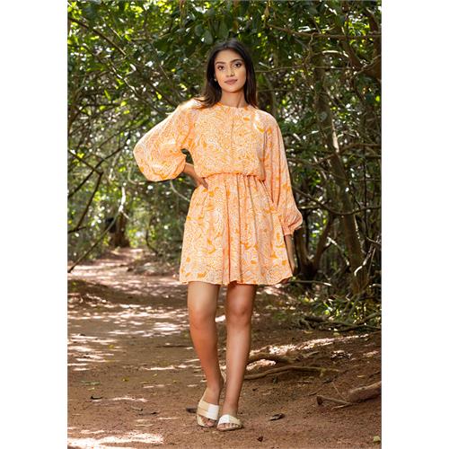SHAYLA PRINTED SHORT DRESS
