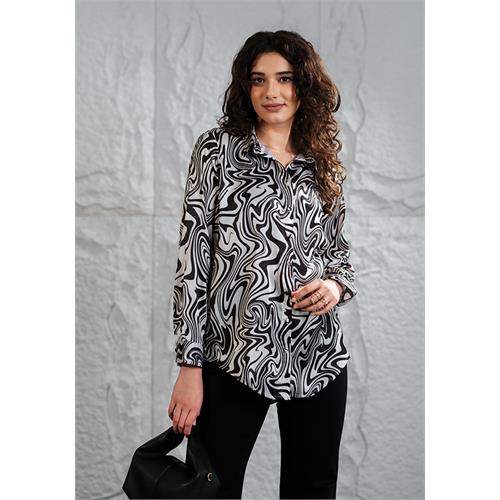 SHOPHIA BLACK LONG SLEEVE BLOUSE