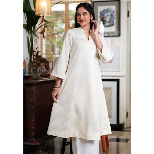 TAHIRA YELLOW STRIPE KURTA