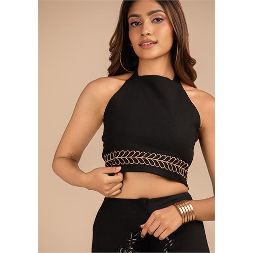 TELLY EMB BLACK TOP