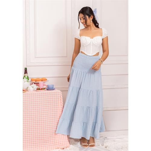 VIANNE BLUE MAXI SKIRT