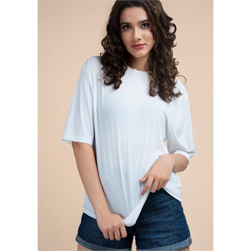 XYZ WHITE BAGGY TEE