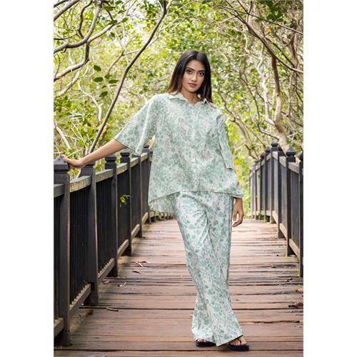 ZAREL LIGHT GREEN OFFICE PANT