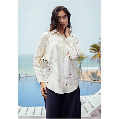 ZERAH EMB YELLOW BLOUSE