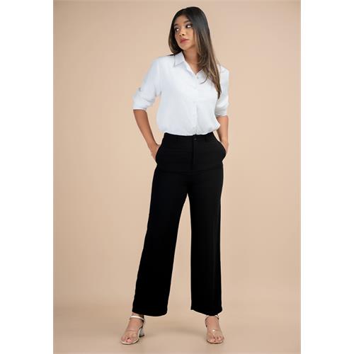 ANA HIGHWAIST BLACK BELL PANT