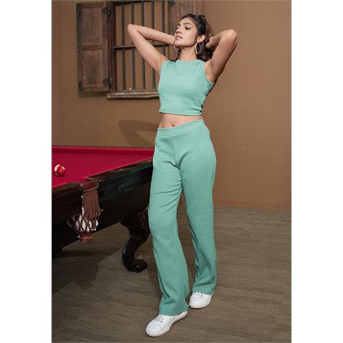 AURORA STRAIGHT GREEN LEG PANT