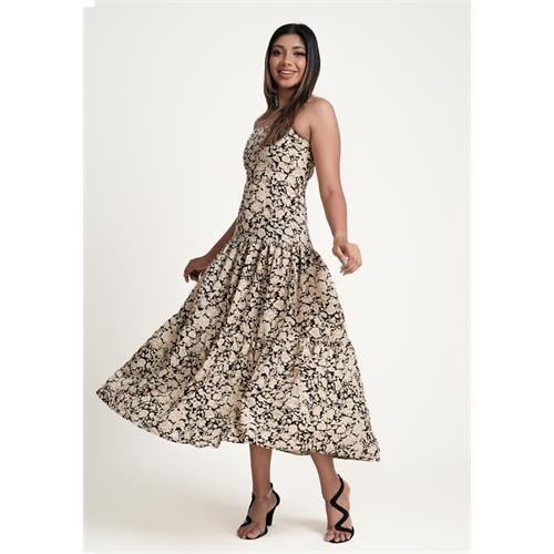 BELLA TIERED PRINTED DRESS