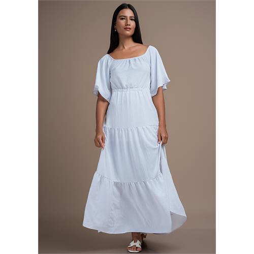 BEVERLY OFF SHOULDER WHITE DRESS