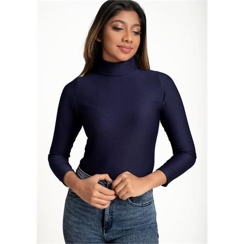 NOVA TURTLE NECK NAVY T SHIRT