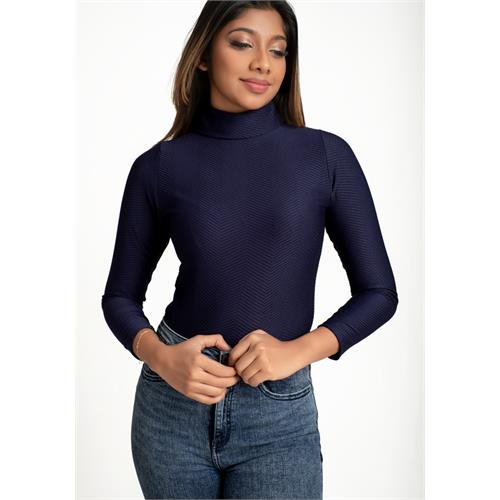 NOVA TURTLE NECK NAVY T SHIRT