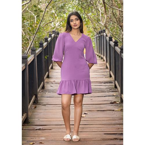 ROSE PUFF SLEEVE DRESS