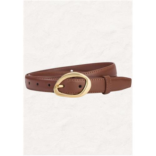 WOMEN'S BROWN BELT WITH PIN BUCKLE