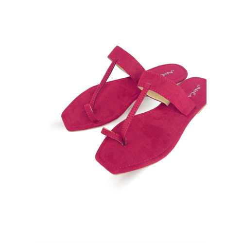 ROZIE MAROON SLIPPER