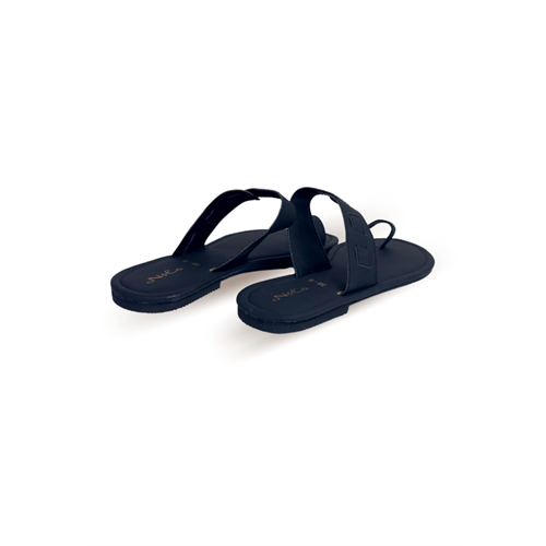 SANDY BLACK SLIPPER