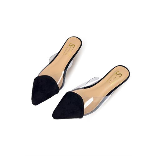 TOE COVERED BLACK LOAFER