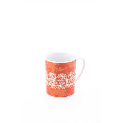 Luv SL Orange Bathik Elephant Mug