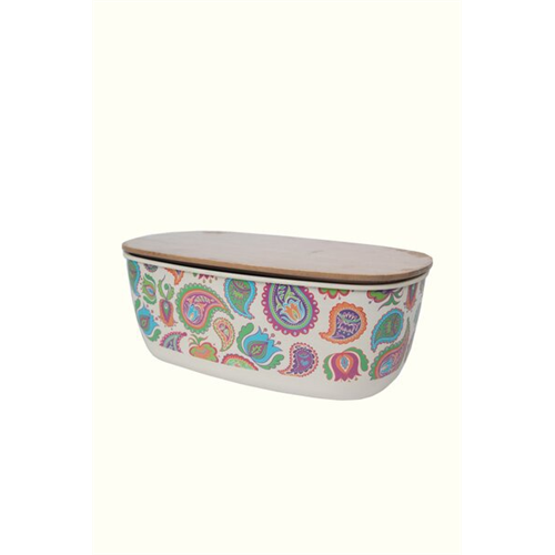Odel Bread Bin With Lid Bamboo Fibre Printed