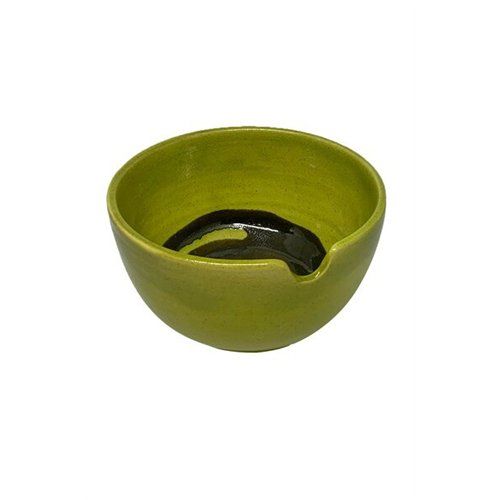 Odel Handmade Pottery Assorted 4"X3"Bowl With Spoon Rest