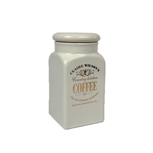 Odel White Coffee Storage Ceramic Jar