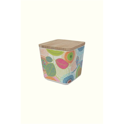 Odel Storage Jar With Lid Bamboo Fibre Printed Small