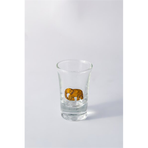 Luv SL Brass Elephant Medi Glass