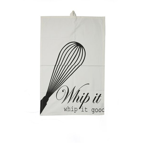 Odel Kitchen T Towel White With Wording Whip It