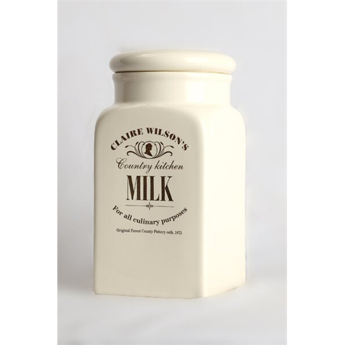 Odel White Colour Milk Storage Ceramic Jar