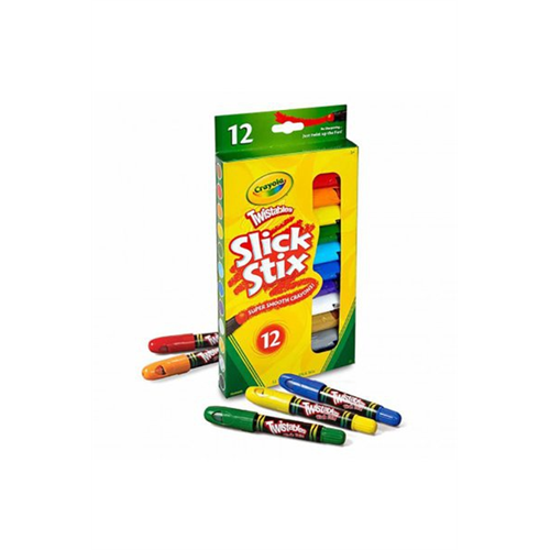 Crayola Twistables 12 Slick Stix Super-Smooth Crayons