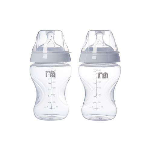 Mothercare Natural Shape Anti Colic Bottles 260Ml - 2 Pack