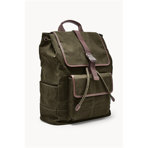 Fossil Buckner Rucksack Fabric and Leather Men's Bag