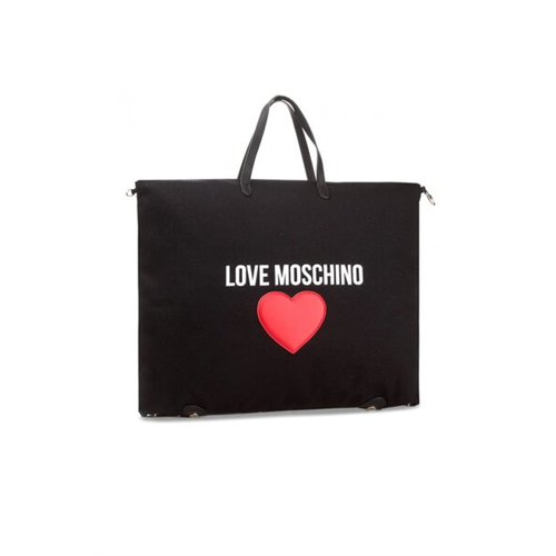 Love Moschino Borsa Canvas Black Handbag