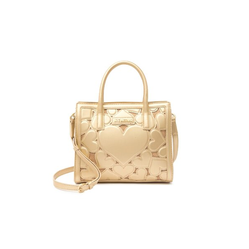 Love Moschino Borsa Embossed Gold Handbag