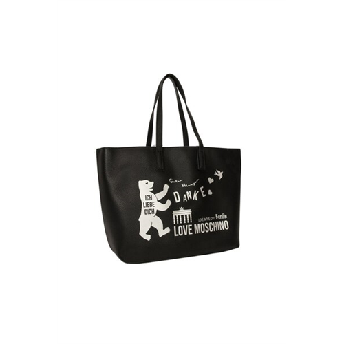 Love Moschino Borsa Pu Black Tote Bag