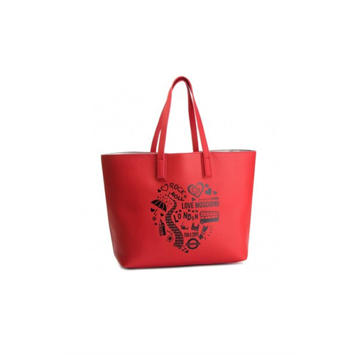 Love Moschino Borsa Pu Red Tote Bag