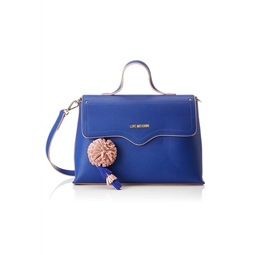Love Moschino Small Grain Blue Handbag