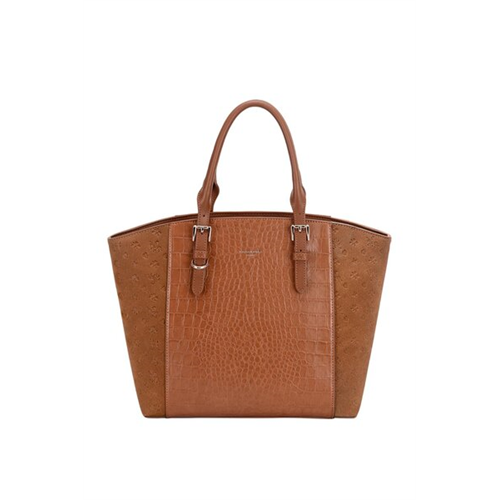 David Jones Cognac Women's Tote Bag