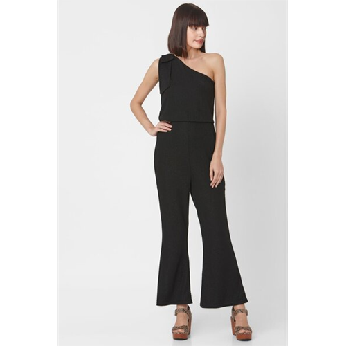 Vero Moda Black One Shoulder Jumpsuit