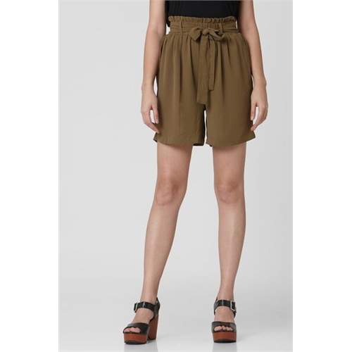 Vero Moda Brown Paper Bag Shorts