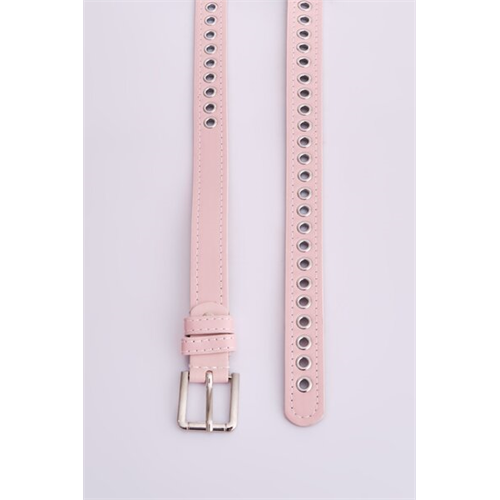 Backstage Pink Square Buckle Detailed Belts