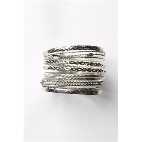 Backstage Silver Bangles