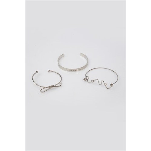 Backstage Silver Set Of Bracelets